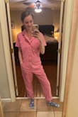 I LOVE this jumpsuit! It's the perfect mix of feminine and tom-boy - a lot like what I picture Elle Woods insisting on wearing in prison... in the best way possible. :) - Katie J.