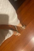 I initially thought they would be too high and they are perfect. I also have wide feet I had no issues. - Bruneli D.
