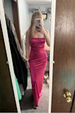 I love this dress! It fits very well and it stretches to fit the body perfectly. A little long, but good with heels. - Kristi D.