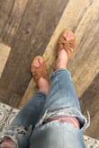 Bought these in both black and brown. Sandals came exactly as pictured and fit perfectly. I have really narrow feet so I was a little skeptical they might bow fit, but they were incredibly comfy and fit great. I was really impressed with the quality as well for the price! - Hollie R.
