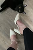 I love these shoes so much! I can't wait to wear them for my wedding this October! They're classy with the perfect amount of sparkle. Plus, they're comfortable considering the size of the heal. I'm so happy with this purchase! - Monica H.
