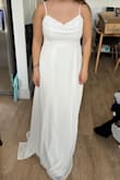 I wasn't sure about this dress when I bought it, but trying it on, it was super flattering and flowy! The material was nice and thick, and it was my favorite out of the three dresses I ordered from Lulus. I'm gonna wear this to my wedding reception! It might need a bit of a hem because it is pretty long on me, though. - Tara N.