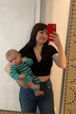 It's so soft and very flattering on in my opinion, I'm 3 months postpartum and I feel confident in it with jeans despite not having a perfect tummy. I will definitely be wearing it with shorts and skirts this summer too, can be dressed up or dressed down and in my opinion, can be worn year-round. (Ordered size small) - Casey M.