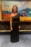 I bought this to wear on a cruise for "Elegant Dinner Night". I had purchased a few others but none felt right until I got this one. Lulus was so good about quickly processing my refund on the other dresses and always had quick deliveries for all. This material has a little stretch so although it fit like a glove, it gave me some room after our big dinner. It was also pleated around the waist to hide any stomach bulges one might have ;) I would highly recommend this dress or pretty much anything from Lulus. They have great customer service with great prices! - Dawn B.