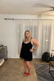 I am an apple shape (carry all my weight in my stomach) so it can be hard to find dresses that are flattering to my body shape. I love this dress! I felt very cute & was super comfortable! It can easily be dressed up or down! Such a great staple for your closet! - Elizabeth W.