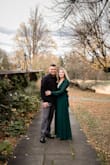If you are looking for the perfect dress for your engagement photos search no further! This dress was amazing and it photographed well. It is very long and did require a hem. - Lauren O.