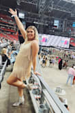 I wore this dress to the Taylor Swift concert & I got LOADS of compliments! This dress made me feel beautiful and confident. A little short (I am 5'11 after all so most things are short on me) but with a pair of spandex, nothing was stopping me!! - Delaney S.
