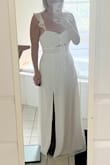 Dress fits snug but true to size. Material and style very forgiving on - Sara B.