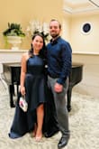 Love how this dress feels! Very elegant and classy. It was long at the back but it wasn't that bad. Will definitely recommend! - MARY G.