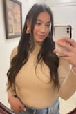 Cute color, comfortable material, and looks cute. Can be dressed down or can be even worn for work with high waisted bottoms. - Marlene R.