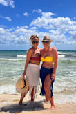 I have both colors and love them! I recently wore the cream-colored one in Mexico and had to order the black one! - Paula A.