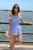 Love this romper! It's a little tight in the chest but wouldn't change sizes. - Kaela M.