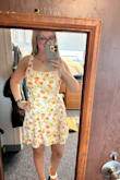 I was nervous about ordering a medium because the reviews said it runs large but it actually fits pretty well! Can't wait to wear it for my trip! - Emma H.