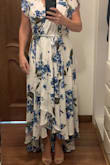 I'm usually S but have wide shoulders so I order in M. It fit a little loose but looks good - Veronica M.