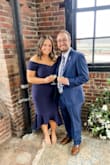 This is so perfect! Order one size down from your normal size and it will snatch you in all the right places. The only downside is the arm sleeves feel a bit tight but seems like they'll stretch out more with wear and based on photos in other reviews, looks like it is this way for everyone. 

So excited to wear this to a wedding! The navy color is incredible and the material is great - Allie J.