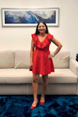 Beautiful red dress and love the detailing in the front. It's a very feminine dress. - NAMITA T.