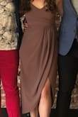 One of my favorite dresses! Great as a wedding guest and you can always add a jacket. I wish the slit was sewn a little lower cause it can fly VERY open if windy/while dancing, but otherwise it's great! - Caitlin V.