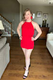 Omg, I'm in love! The color is so vibrant and it's super comfy! The peekaboo in the back makes it even sexier!!! Love!! - Mollie O.