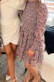 Perfect spring dress when it's a little chilly out still. I'm short and this was the perfect length for me. Fits perfectly but stretchy so very comfortable - Michelle S.
