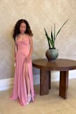 Bought this for my daughter for prom and it was a hit! The color was exactly what she wanted. The cowl neckline was a bit loose, but the rest of the fit was perfect. Very flowy; she felt like a princess. - Jessica P.