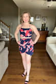I'm in love with the print and the colors of this outfit!! Runs a little small but it's great motivation to get looking good for summer! Love love love! - Mollie O.