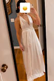 This dress is pretty and and fit well but it wasn't for me. It would probably be nice for a beach wedding but I wanted something a little more. - Whitney C.