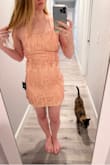 The fabric was ruffled and twisted and couldn't fix it. It felt like it was sewn wrong. I returned it immediately. - Krystal H.