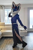 Absolutely stunning, wore it at a convention and got lots of compliments. The fabric doesn't stretch at all don't size down and you will be losing sequin all over the place, im a men 140lbs and 5.8, medium was just perfect for me - Jeremy B.