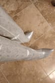 So the print is great, but I was truly looking for more shine (metallic). After about a week of looking at the boots, I decided to keep them thinking I can still pair them with several items. - Maisha B.