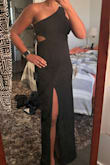 Medium fit comfortably. Flattering fit and got many compliments! Material is heavy and not cheap feeling. - Jessica F.