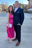 Wore this dress to a gala and just fell in love with the dress, the color, and style. It was a bit tight in the rib area but nothing too tight I couldn't handle. The pink is vibrant and beautiful! Material was so smooth and the dress was well made! - Jessica C.