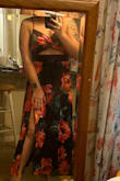 In love. The dress is excellent quality. The slit is so flattering. The waist part is stretchy and thick & is perfect. Top is a bit loose & my boobs are fairly big but I definitely wouldn't change the size. Very flattering & so pretty. Honestly looks even nicer than the "sundress" type dress I was expecting. The colors and style are exactly as picture and beautiful. - Karli C.