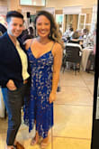 Hemline was weird & I am short so I was unsure about this but.. but it was so pretty and unique ! Very comfortable. Flattering and an easy wear. Good quality. Got lots of compliments all evening! I have considered shortening the lace overlay a tad but still love. - Karli C.