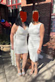 I loved this dress. I went for a medium and the waist fit perfect just the top was a little loose but maybe a good sticky bra could have helped. - Alyssa A.
