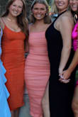 Wore this to a cocktail hour event at my university and couldn't love it more! The ruched material is so slimming and the dress hugs in all the right places! It is also the perfect length where it serves as a maxi if you're short like me, or a midi if your height is average to tall! The color is gorgeous as well. Would buy this dress in every color, I love it! - Ali P.