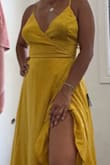 I love this dress, it's so beautiful and it fits well. I love that the material has some weight to it and it's lined It also feels great on. - Kim L.