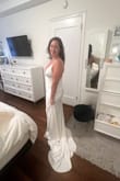 Originally, I wanted  these shoes to go with my wedding dress, but didn't realize that the wedding dress gets caught on the rhinestones of the shoes. I would recommended these for short dresses cause they're cute. - Samadhi Z.