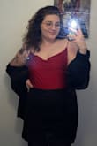 I purchased this to wear for a live Rocky Horror Picture Show for a friend's birthday and I absolutely love it! It's comfy, I love the satin material and the style and the fact that it's a bodysuit as well. I've gotten a few compliments on this top as well. I'd order one in every single color if I could! - Ella F.