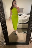 Just what I expected. Looks terrific even when bloated. Will be wearing this to Mexico. - Jaclyn T.