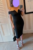 Love this dress! Perfect to dress up or down depending on the event. Only reason I didn't give it 5 stars is because the boning in the bust shifted prior to me wearing it and you could see it poking through the fabric. I'm sure it wasn't noticeable to anyone but me but still frustrating. - Melissa M.