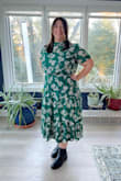 I wore this dress for a work event and I loved it. I felt confident and so beautiful. I got the XL and the 1X. The arms XL were too tight but perfect on the 1X. - Vanessa M.