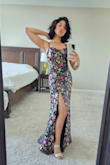 This dress was perfect to wear to a Spring wedding. I received nothing but compliments all night. The material and quality are top-notch. The bust was a bit large, I had to get it taken in as well as shortened. - Laverne F.