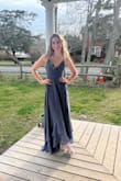 My daughter wore this dress to her junior cotillion. It looks more expensive than it was. Fit her beautifully. She's petite in stature and this enhanced her assets (with help of fashion tape). She felt confident. - April P.