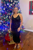 I wore this to a NYE party and felt incredible. Hides the parts I'm more self-conscious of, but stretchy enough to look great when I lose weight too. So happy with this purchase! - Annette W.