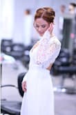 This is the best wedding dress. Fit like a glove! I got so many compliments on how beautiful the dress was. No reason to spend a ton a dress. This was perfect! - Amy K.
