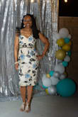 This dress was perfect for my recent birthday party! I felt absolutely amazing in it! I recently lost just over 25 pounds and this was the perfect dress to show off my trimmer figure! I bought a size small and did have to get the straps adjusted but otherwise the fit was perfect.  I love the style of the dress and that it can be dressed down or dressed up, depending on shoes and accessories. I went for a more elegant look since I was celebrating my Nifty 50! - Tamari J.