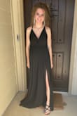 I absolutely loved this dress. It fit me perfectly. The front of it went down too far for my taste (it still looked good, but I safety pinned the chest just a little bit). Worn for senior prom 2023! - Alexandra S.