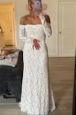 I ordered this dress for my elopement! I was nervous about trying it on because I was so sure the material would be cheap and the fit would be off, but it truly looks so so good and made me feel so pretty! It fits perfectly and feels so much more expensive than it is! This dress makes me feel so comfortable and beautiful, and I'm so excited to wear it as my forever dress! - Mille H.