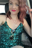 I'm not typically one to wear flashy clothing, so this was out of my norm. But I was taking my daughter to Taylor Swift and I wanted to be a little fancy. Got lots of compliments! It was comfortable, until the very end of the concert. I started getting a little bit of a rash from the sequins. When I first purchased, I didn't look at the name and thought it was more of a dark green, but it is def teal. Otherwise, super cute! - Stephanie N.