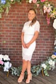Absolutely loved the fit of this dress, it was perfect for a spring bridal shower. I'm 5'5 and wore this with heels and it hit at the perfect length. - Sydney L.